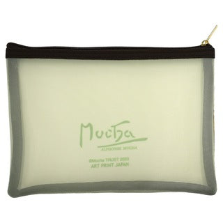 ART-PRINT-JAPAN-MUCHA-MESH-ZIP-BAG-LANGUAGE-OF FLOWERS