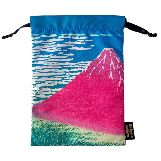 ART-PRINT-JAPAN-UKIYO-E-COLORS-RED-FUJI-DRAWSTRING-BAG