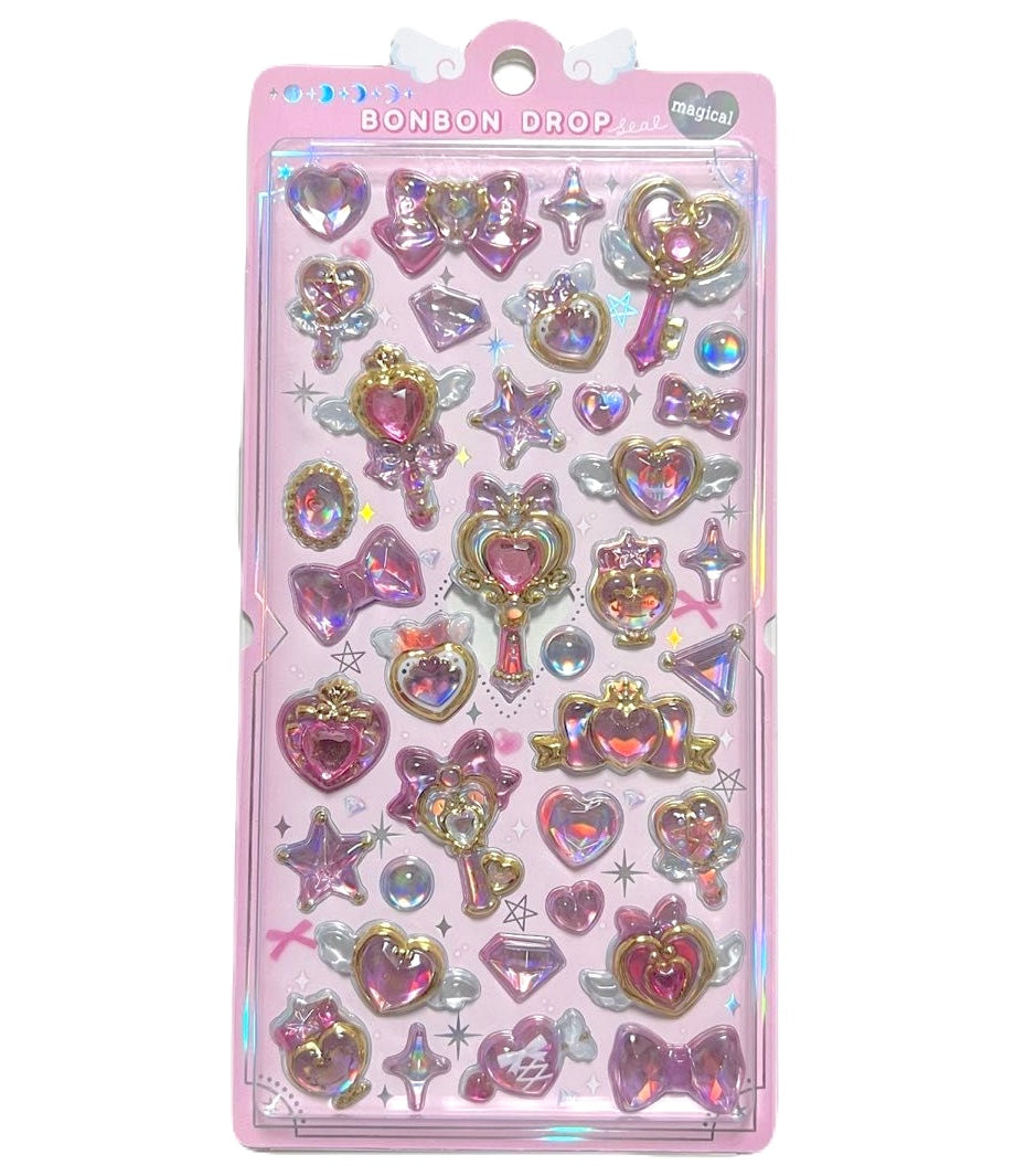 BONBON DROP: 3D JELLY SEALS / STICKERS (AURORA PINK 2026)