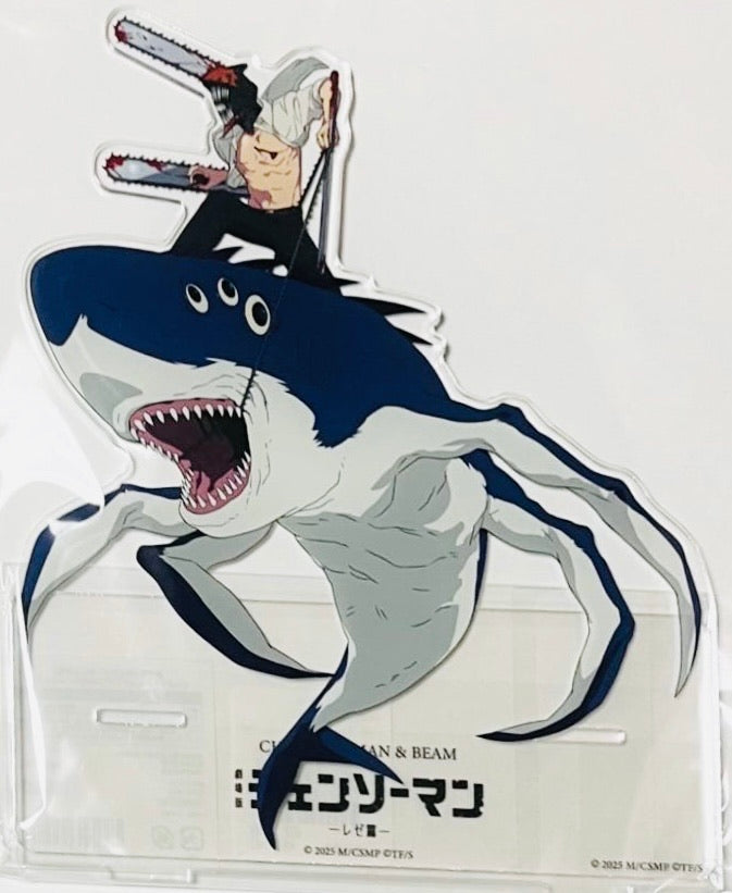 CHAINSAW MAN MOVIE: REZE ARC - EXHIBIT BASEYARD TOKYO - ACRYLIC STAND (CHAINSAW MAN AND BEAM SHARK)