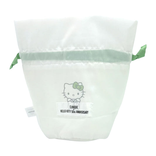 CLINIQUE X HELLO KITTY PULL STRING BAG