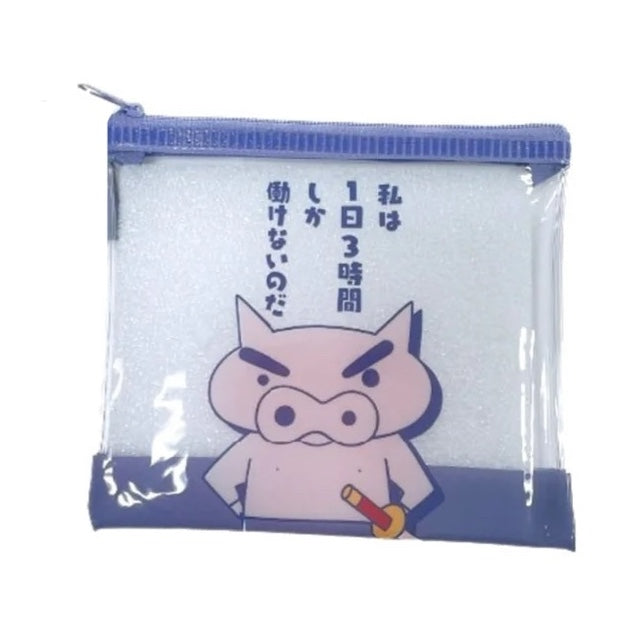 CRAYON SHIN-CHAN: MINI FLAT POUCH - BURIBURIZAEMON