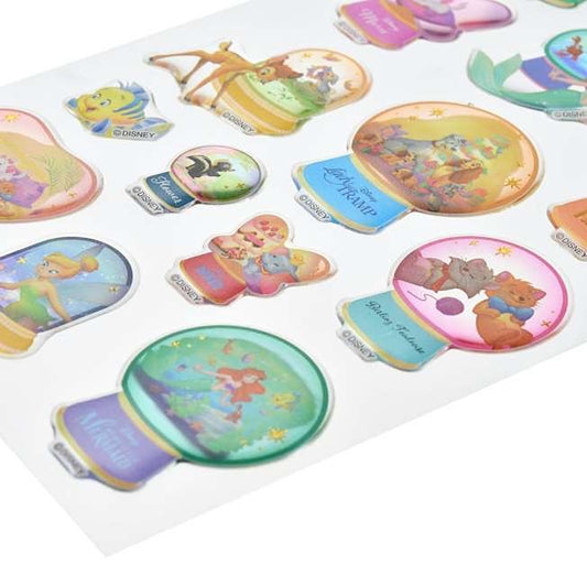 DISNEY-JAPAN-STORE-PUFFY-GLOBE-STICKERS-DISNEY-CHARACTERS
