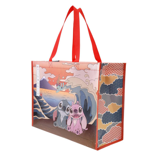 DISNEY STORE JAPAN: SHOPPING BAG - JAPAN EXCLUSIVE (STITCH, ANGEL & SCRUMP)