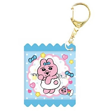 KAWAISOUNI-RABBIT-BUBBLE-KEYCHAIN-BLUE