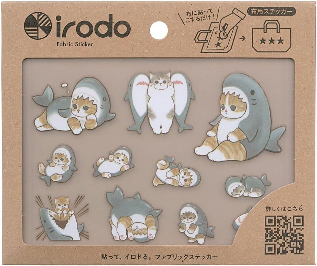 MOFUSAND: IRODO FABRIC STICKERS (SHARK)
