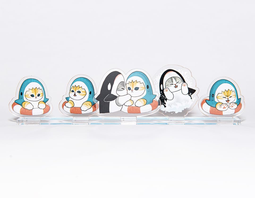 Set of cartoon character figurines with different hairstyles on a white background