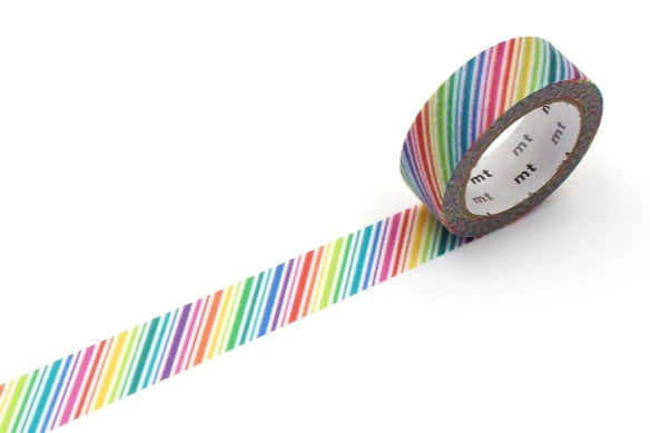 MT: WASHI TAPE - DECO (RAINBOW STRIPES)