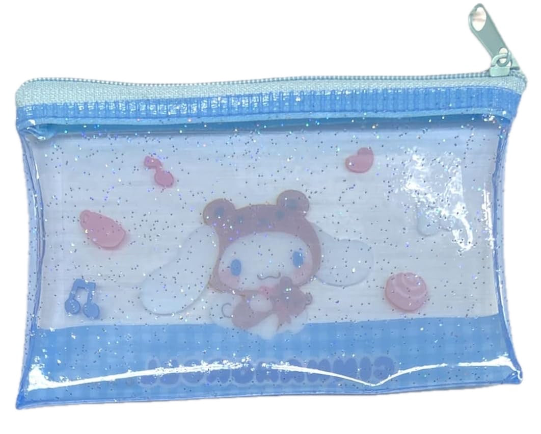 SANRIO CHARACTERS: TINY FLAT ZIP POUCH - CINNAMOROLL (TEDDY BEAR)