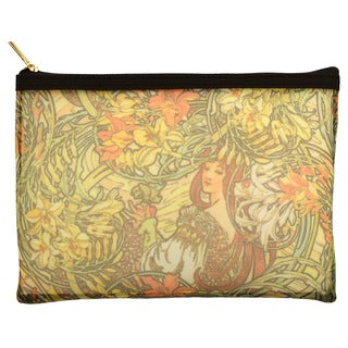 ART PRINT JAPAN: ALPHONSE MUCHA - ZIP POUCH (LANGUAGE OF FLOWERS)