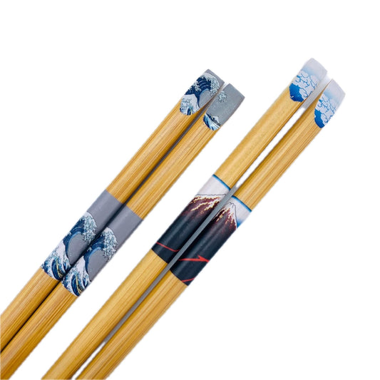 BAMBOO CHOPSTICKS: TWO PACK - JAPANESE PAINTINGS