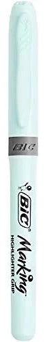 BIC: HIGHLIGHTER GRIP - PASTEL (BLUE)