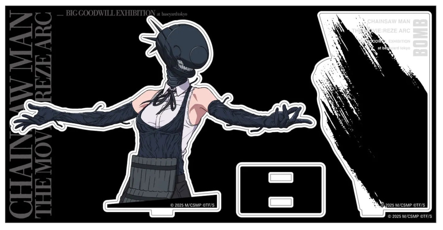 CHAINSAW MAN MOVIE: REZE ARC - EXHIBIT BASEYARD TOKYO - ACRYLIC STAND (BOMB) CARD TYPE