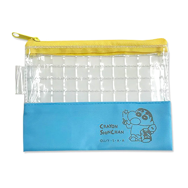 CRAYON SHIN-CHAN: MINI MESH FLAT POUCH - SHIN-CHAN