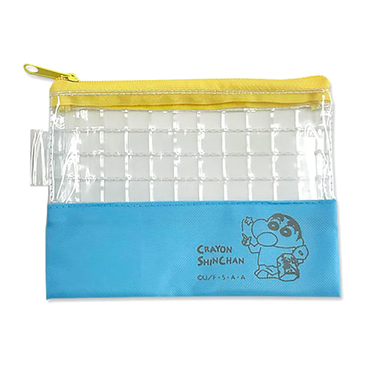 CRAYON SHIN-CHAN: MINI MESH FLAT POUCH - SHIN-CHAN