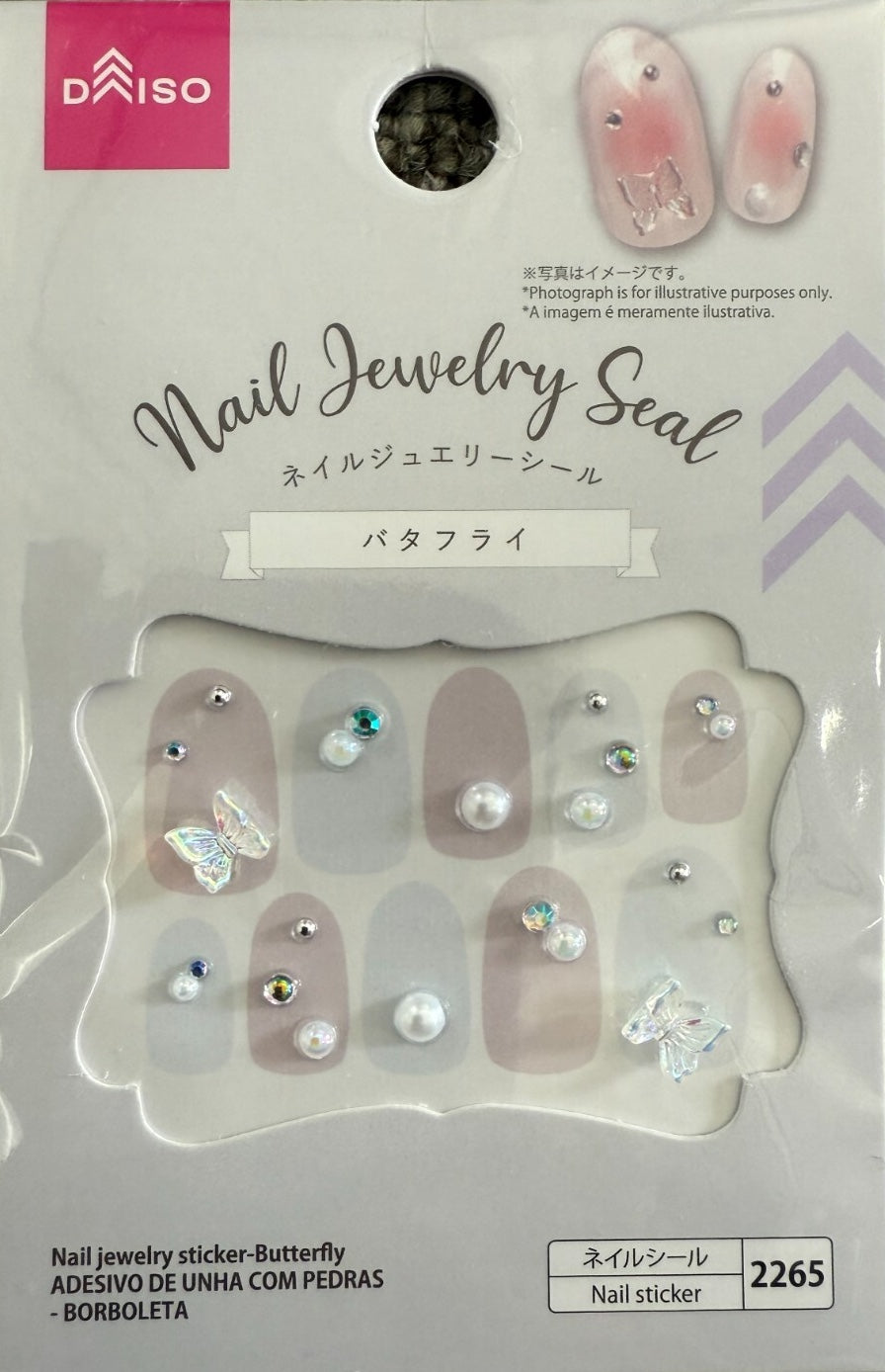 DAISO: NAIL JEWELRY SEAL - BUTTERFLY