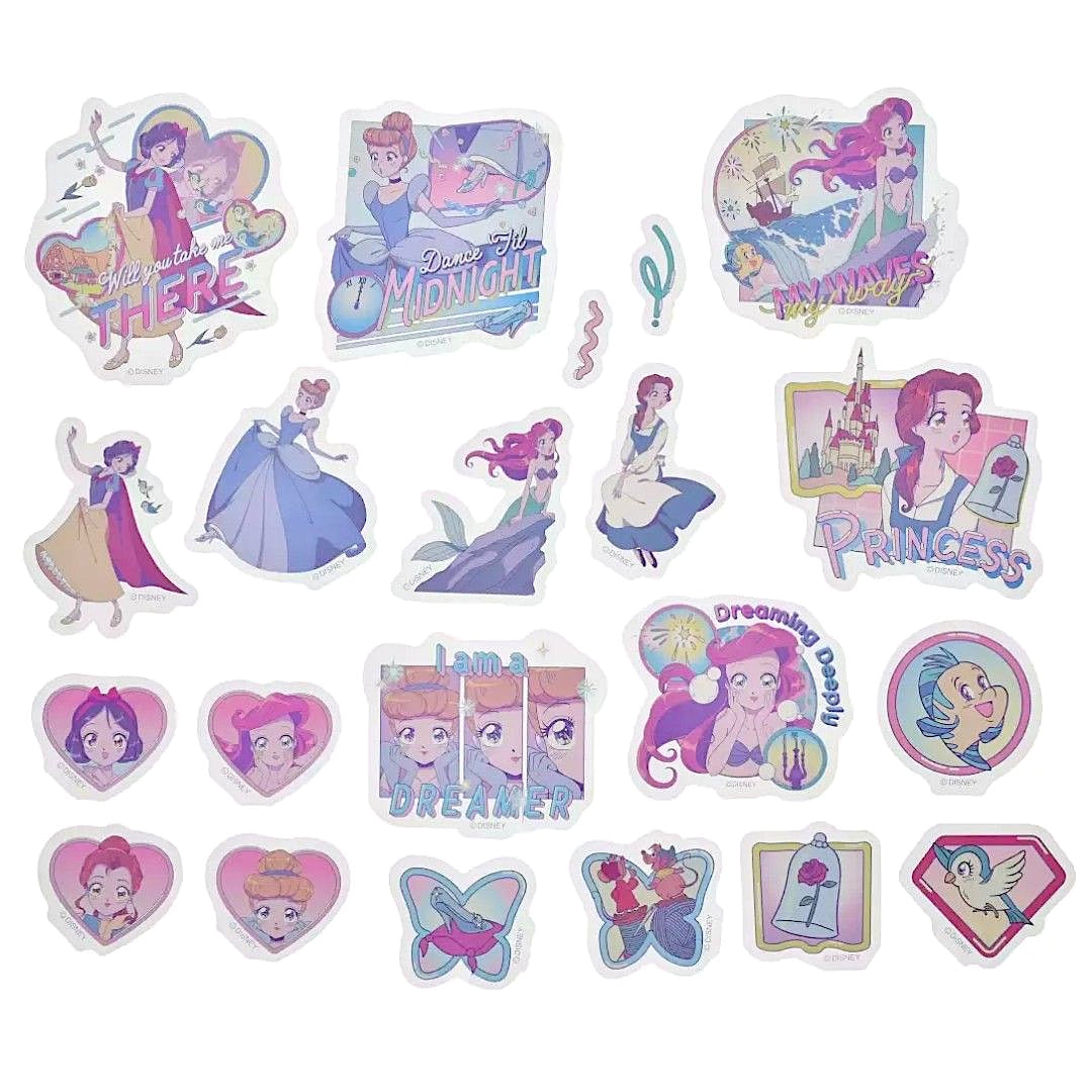 DISNEY-JAPAN-STORE-CLEAR-STICKERS-PRINCESS