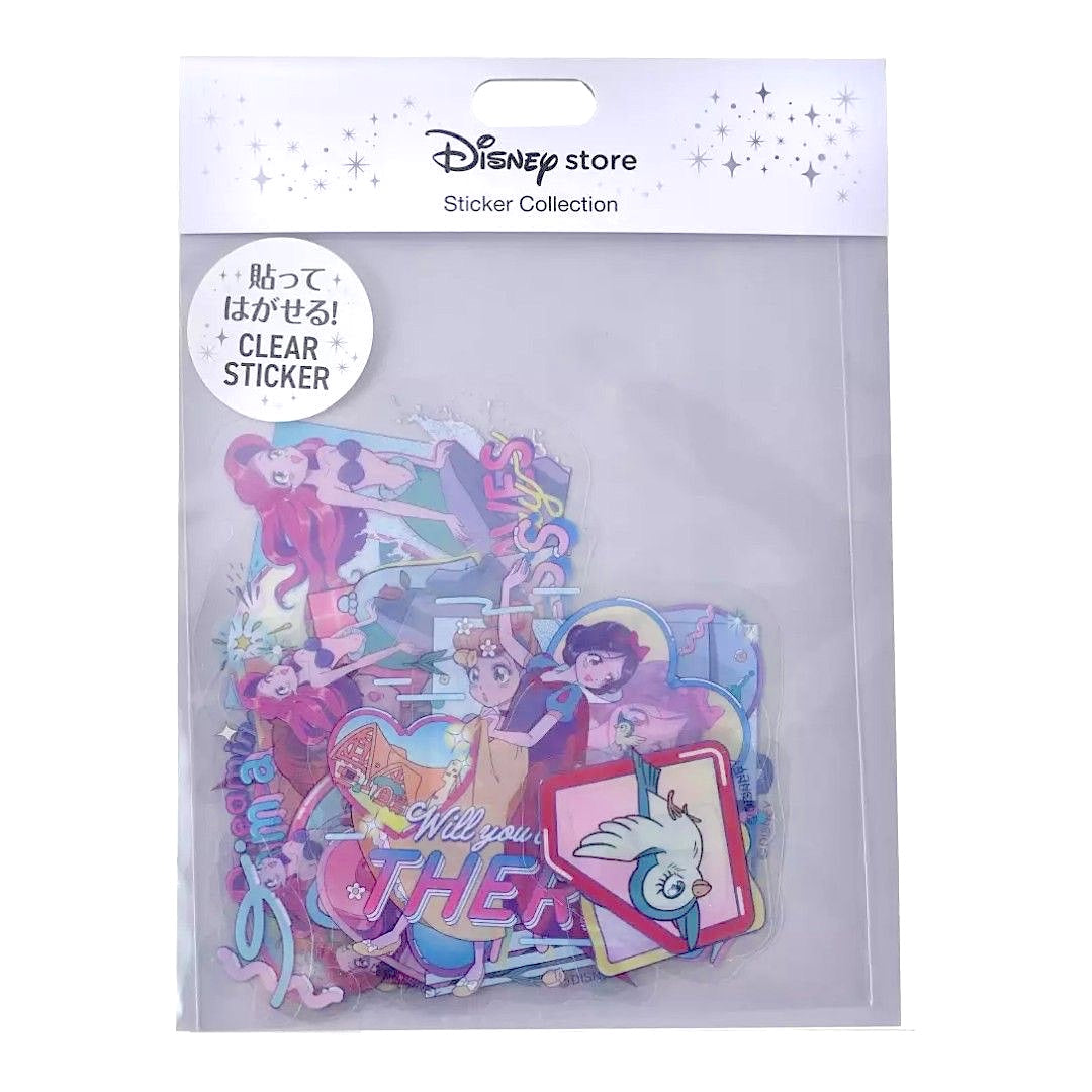 DISNEY-JAPAN-STORE-CLEAR-STICKERS-PRINCESS