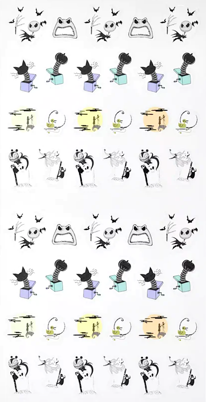 DISNEY STORE JAPAN: DIARY STICKERS- NIGHTMARE BEFORE CHRISTMAS