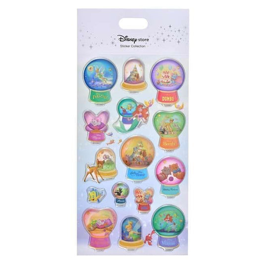 DISNEY-JAPAN-STORE-PUFFY-GLOBE-STICKERS-DISNEY-CHARACTERS