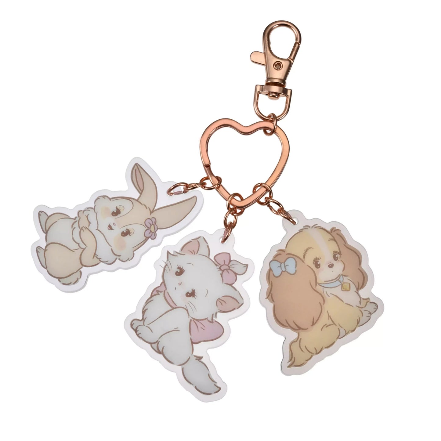 DISNEY: KEYCHAIN - ILLUSTRATED BY MIKKO (MARIE, LADY AND MISS BUNNY)