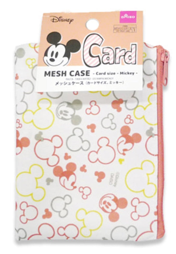 DISNEY-MESH-CARD-CASE-MICKEY-MOUSE-RED