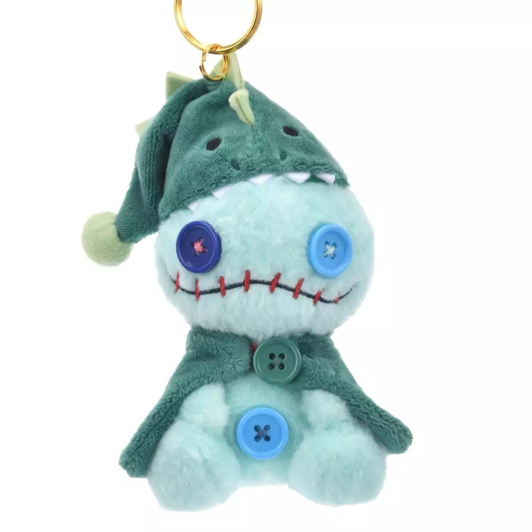 DISNEY STORE JAPAN: PLUSH KEYCHAIN - LILO & STITCH - PAJAMAS (SCRUMP)