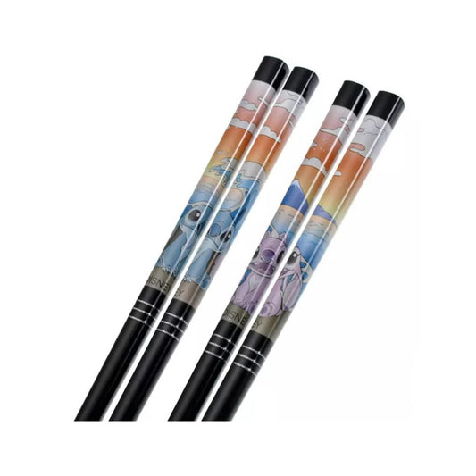 DISNEY STORE JAPAN: STITCH, ANGEL & SCRUMP - CHOPSTICKS (EXCLUSIVE)