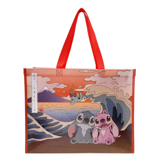 DISNEY STORE JAPAN: SHOPPING BAG - JAPAN EXCLUSIVE (STITCH, ANGEL & SCRUMP)