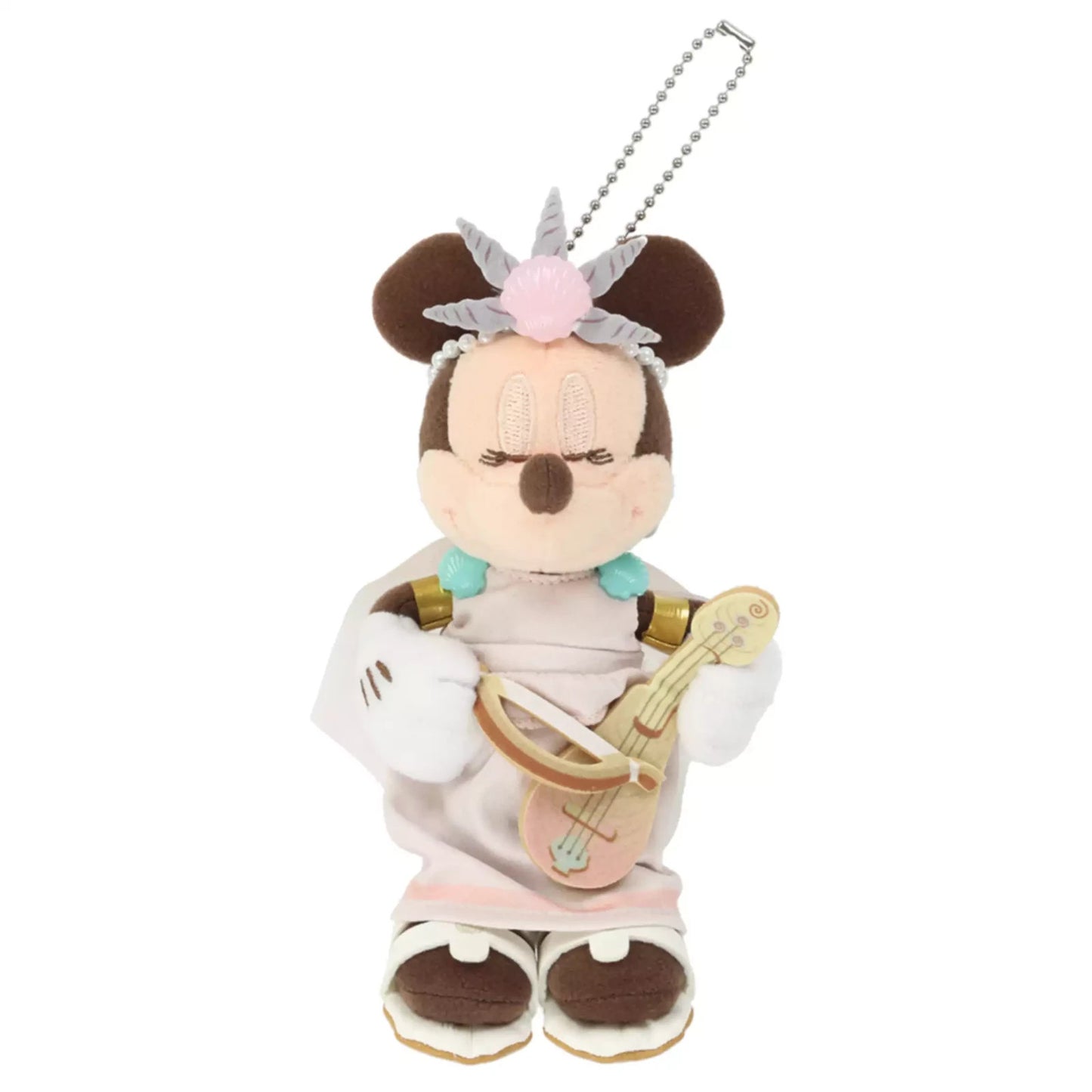 DISNEY: TOKYO DISNEY RESORT - MERMAID LAGOON 24TH ANNIVERSARY - PLUSH KEYCHAIN (MINNIE MOUSE)