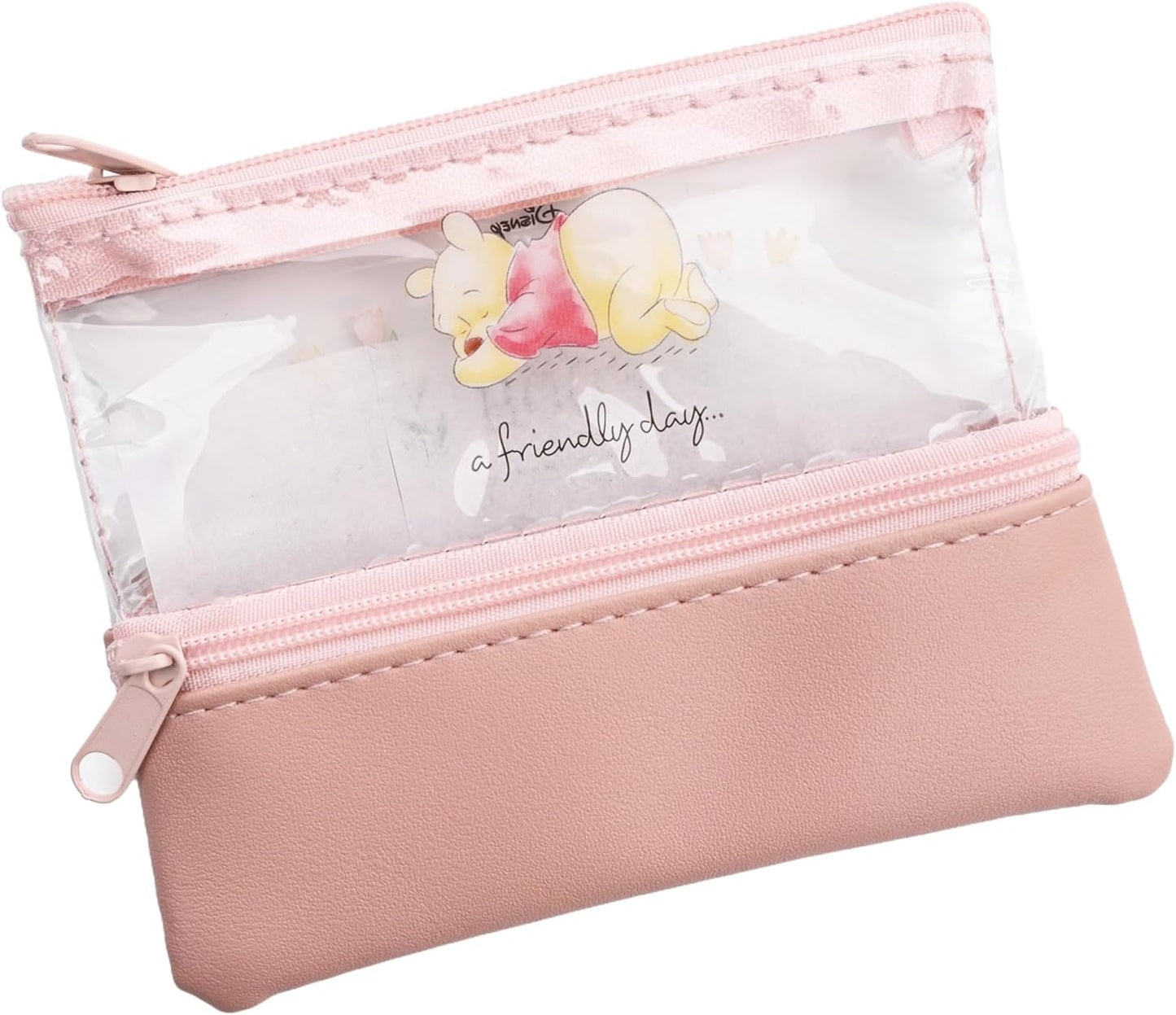 DISNEY: WINNIE THE POOH DOUBLE ZIP POUCH