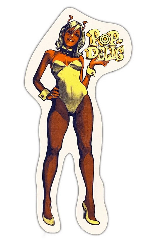 EROSTIKA: ROCKIN' JELLY BEAN - POP-DELIC EROSTIKA STICKER (CLEAR)