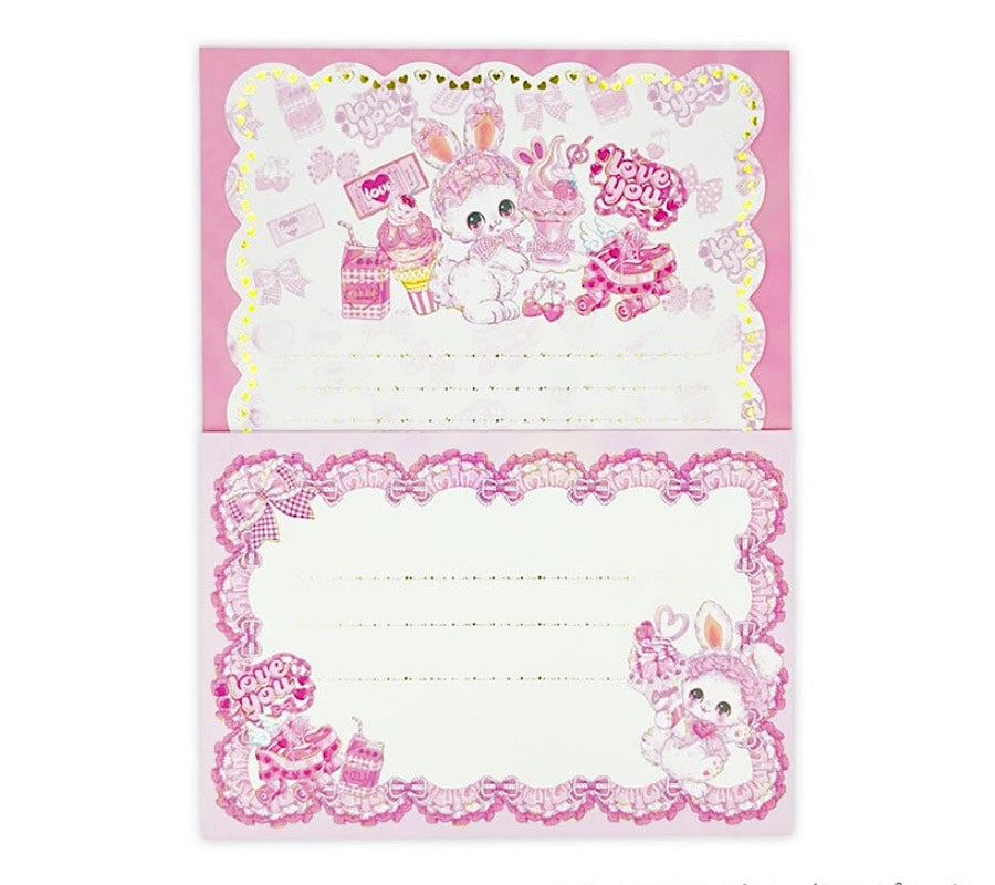 FUMIKA-AMENOMORI-LETTER-SET-PINK-BUNNY