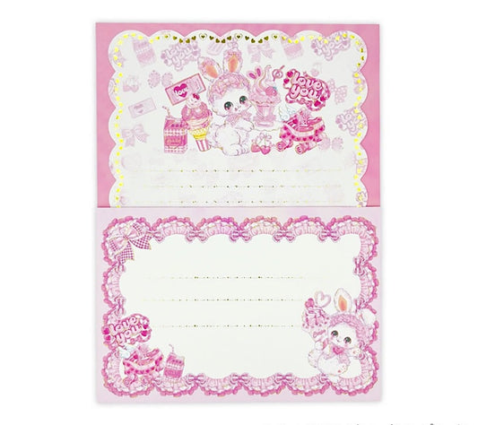 FUMIKA-AMENOMORI-LETTER-SET-PINK-BUNNY