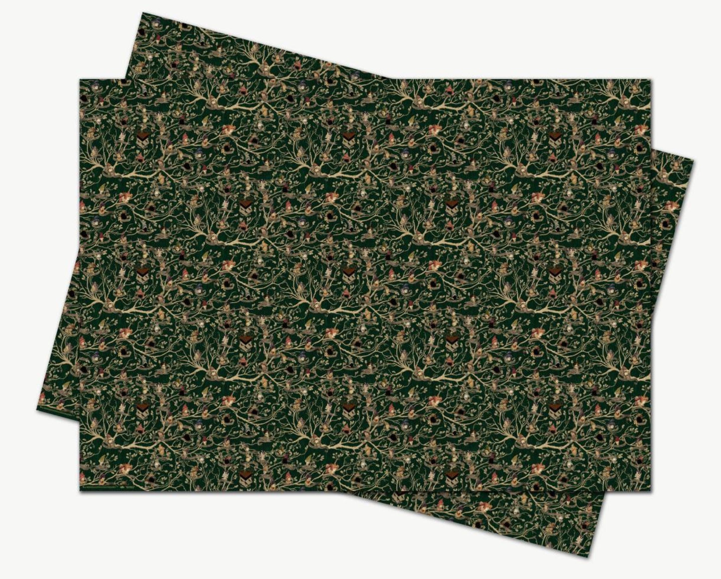 HOUSE-OF-MINALIMA-HARRY-POTTER-GIFT-WRAPPING-PAPER-BLACK-FAMILY-TAPESTRY