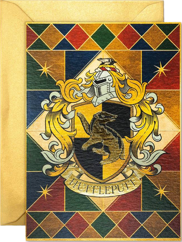 HOUSE OF MINALIMA: HARRY POTTER - LETTER / GREETING CARD (HUFFLEPUFF)