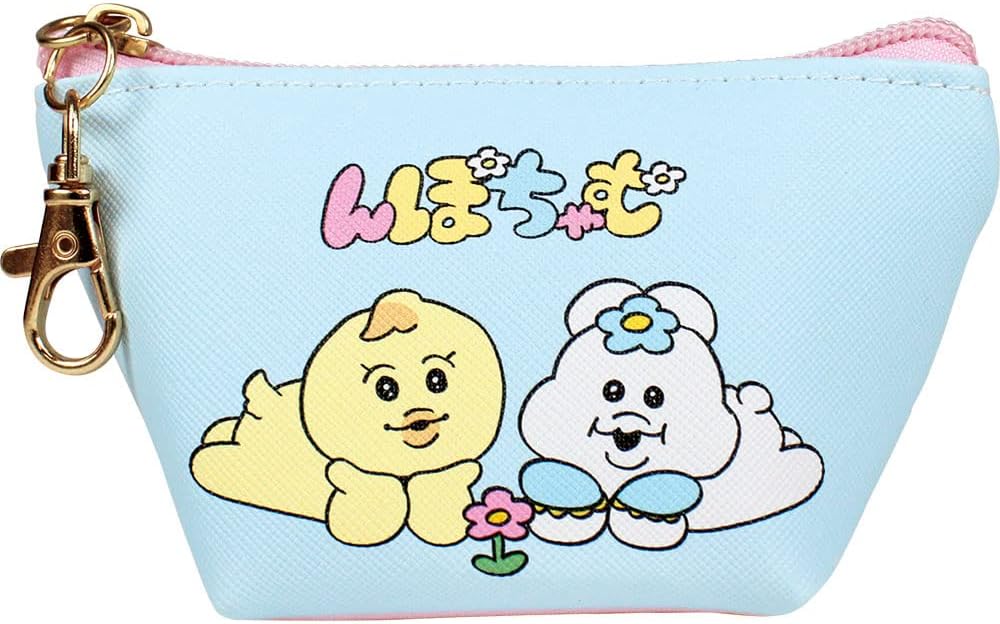 KAWAISOUNI-NPOCHAMU-MINI-ZIP-POUCH-BLUE