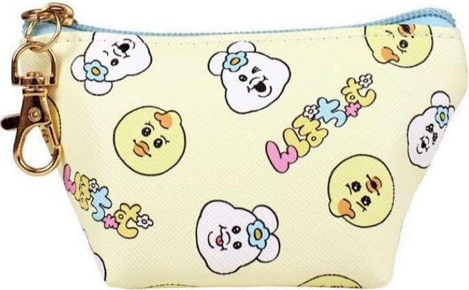 KAWAISOUNI-NPOCHAMU-MINI-ZIP-POUCH-YELLOW