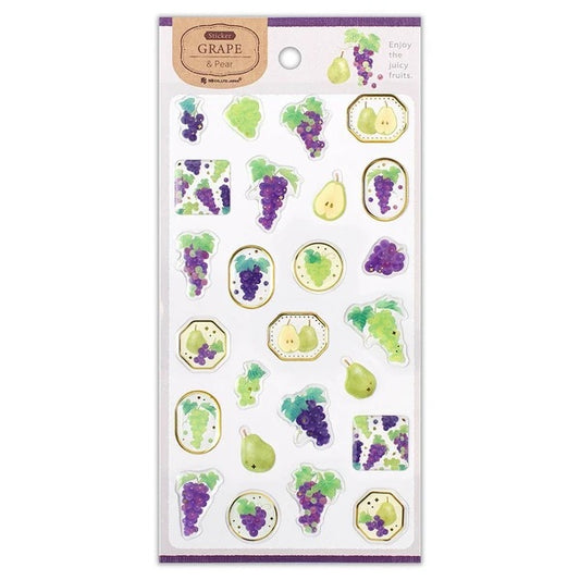 NB CO.: STICKERS / SEALS - GRAPES AND PEAR