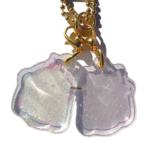 NIKOICHI: MAGNET KEYRING SET - GLITTER GHOSTS