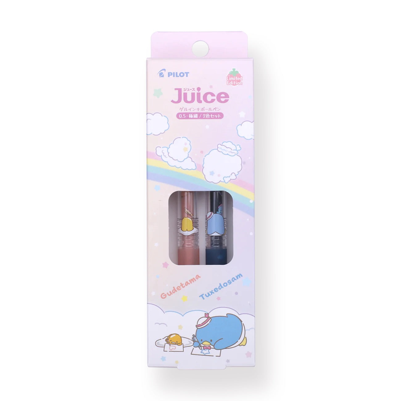 PILOT-JUICE-SANRIO-GEL-PEN-SET-V2-GUDETAMA-TUXEDO-SAM