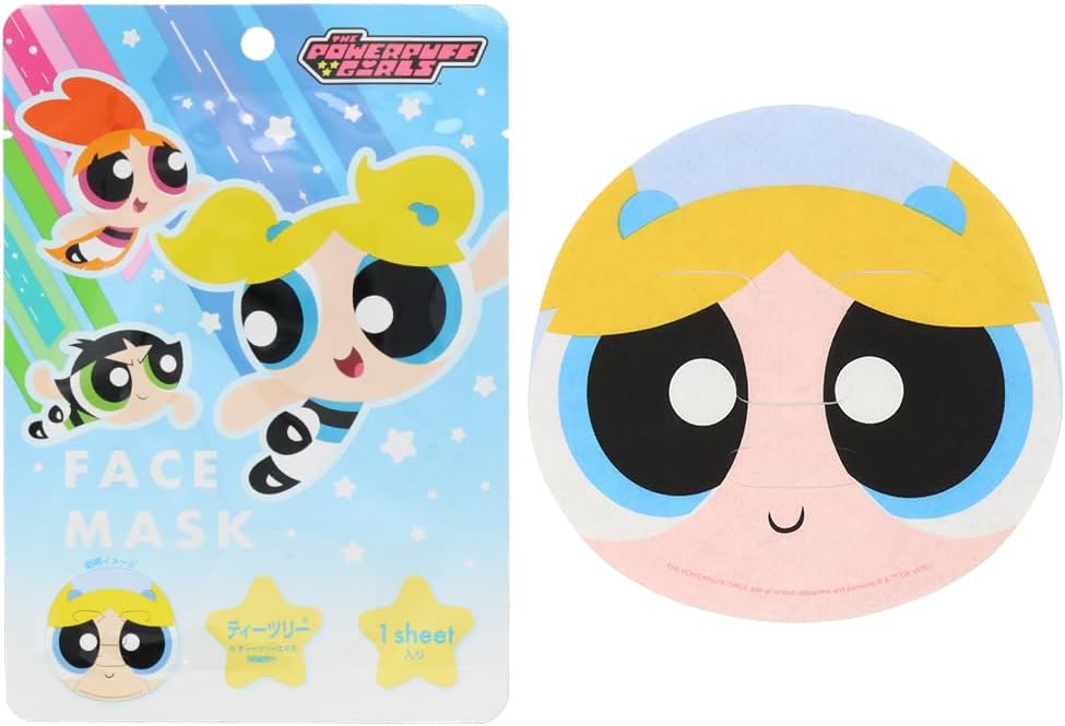POWERPUFF GIRLS: BUBBLES (TEA TREE) FACE MASK – MOSTLY MERCH