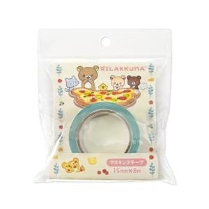 Kawaii-themed product with cartoon bears and pizza in packaging on a white background