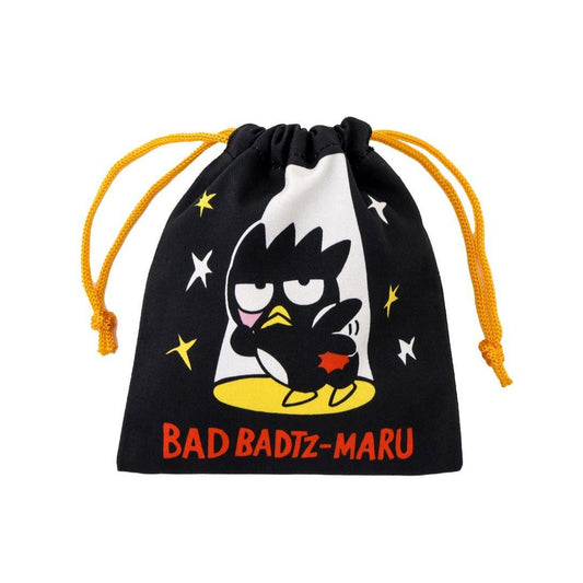 SANRIO: SANRIO X 3COINS - DRAWSTRING POUCH (BAD BADTZ-MARU)