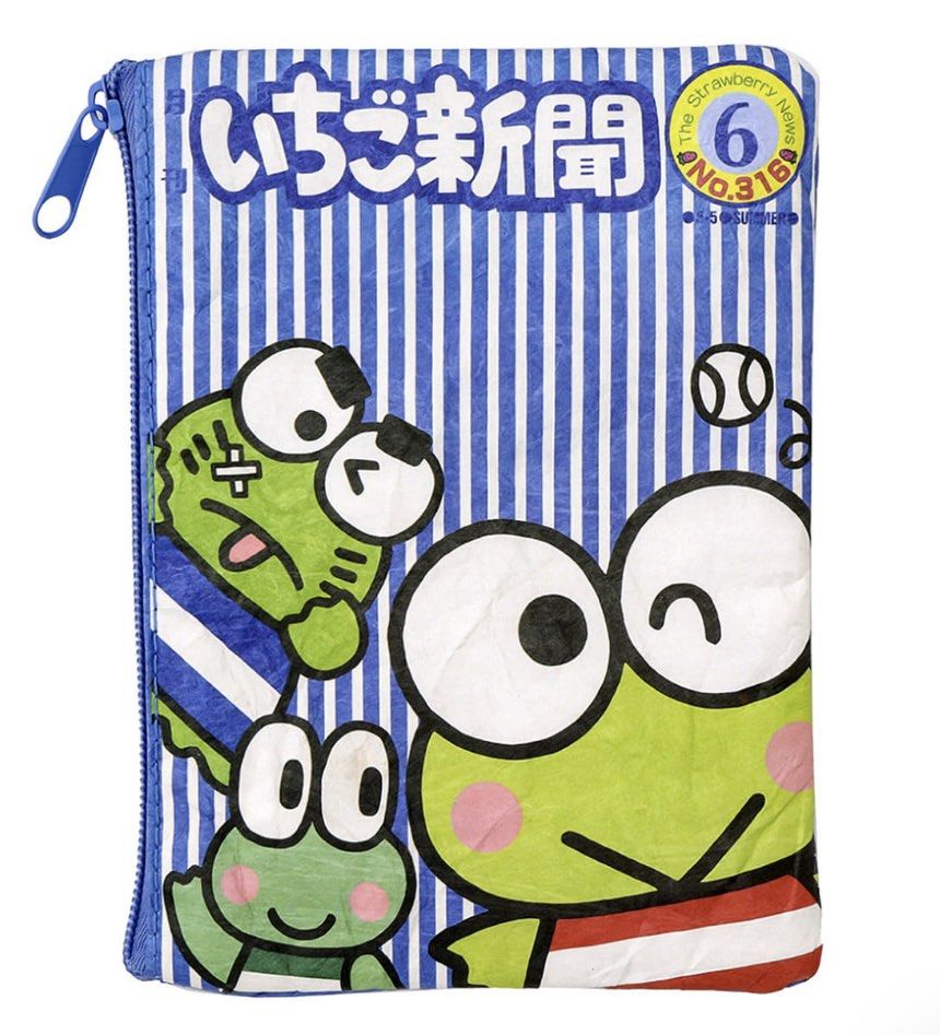 SANRIO: SANRIO X 3COINS - PAPER ZIP POUCH (KEROPPI)