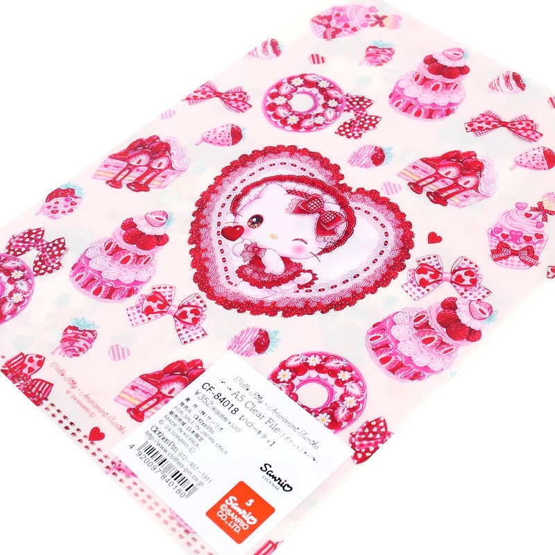 SANRIO-AMENOMORI-FUMIKA-MINI-CLEAR-FILE-HELLO-KITTY