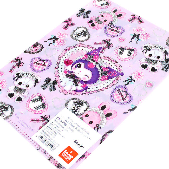 SANRIO-AMENOMORI-FUMIKA-MINI-CLEAR-FILE-KUROMI