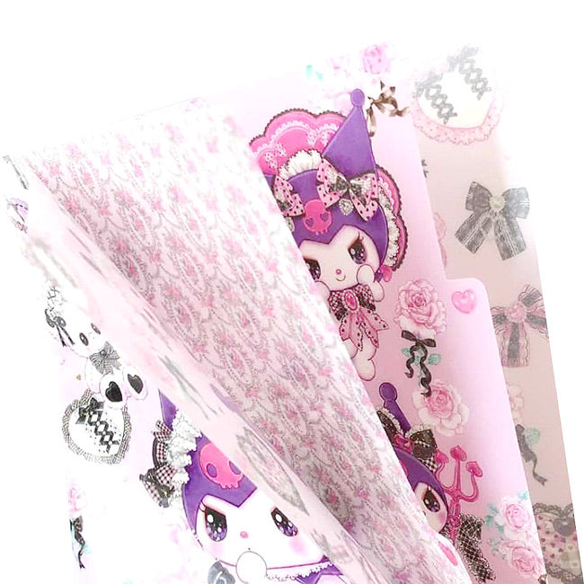 SANRIO-AMENOMORI-FUMIKA-MINI-CLEAR-FILE-KUROMI