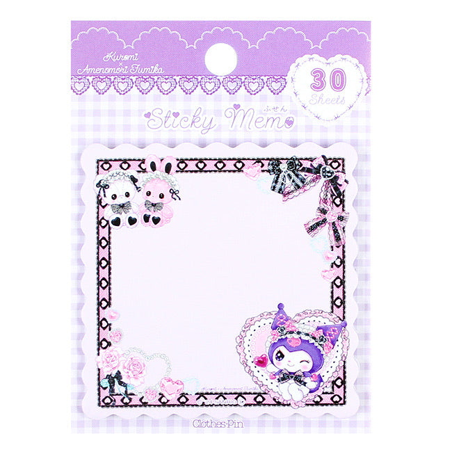 SANRIO-AMENOMORI-FUMIKA-STICKY-MEMO-KUROMI