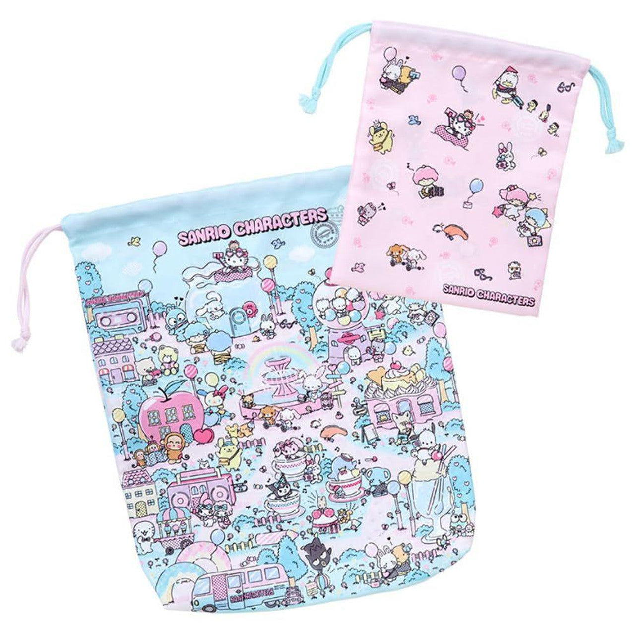 SANRIO-CHARACTERS-ORIGINAL-FANTASY-TRIP-DRAWSTRING-BAG-SET